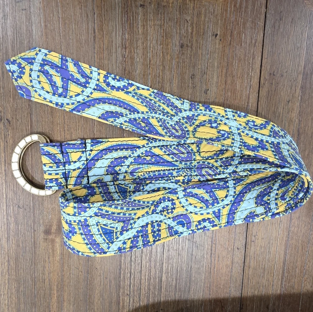 J. Crew Paisley Print D-Ring Belt